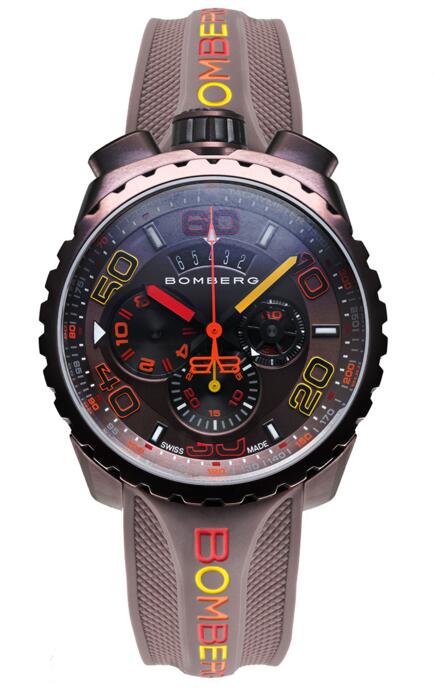 Bomberg Bolt-68 Chroma II BS45CHPBR.049-4.3 Chocolate Chronograph Replica mens watch